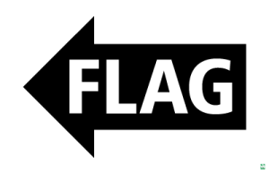 Flag-arrow sign